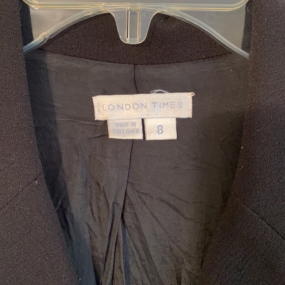 London Times Black Dress size 8 - Picture 4 of 7